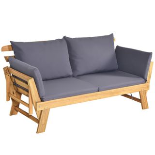 A Tangkula Outdoor Folding Daybed on a white background
