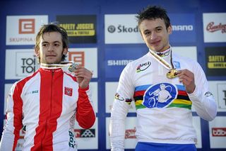 The Szczepaniak brothers show their medals