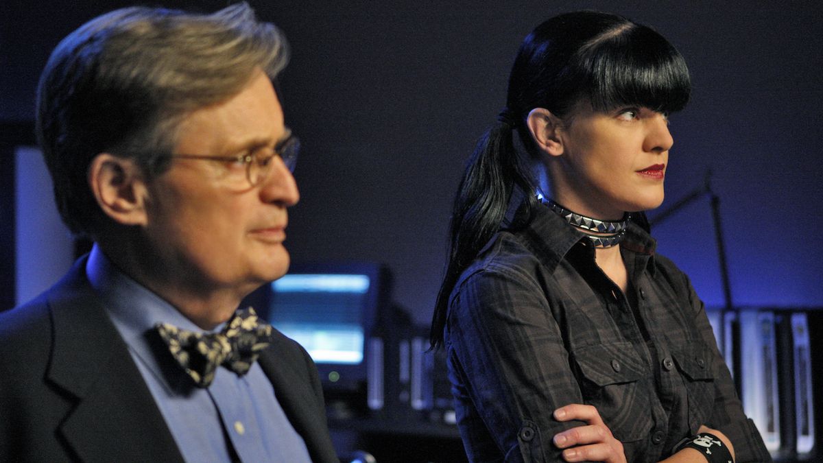 David McCallum and Pauley Perrette on NCIS