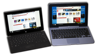 Left: Surface, Right: ATIV Smart PC 500T