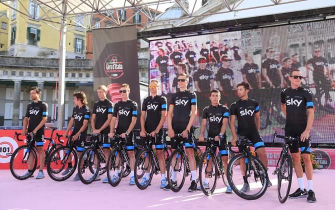 Team Sky with Bradley Wiggins