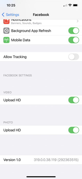 Facebook Dark Mode fix on iOS
