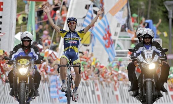Thomas De Gendt (Vacansoleil-DCM Pro Cycling Team) wins the stage.