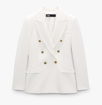 Zara Tailored Double Breasted Blazer (£59.00) $89.90 | Zara