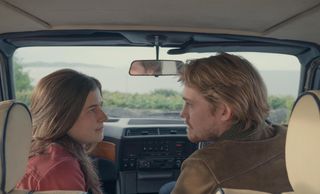 nick and frances in the car in conversations with friends