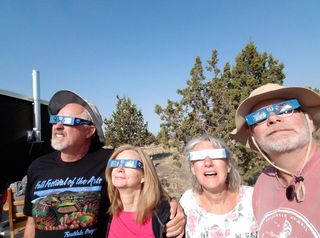 eclipse selfie Oregon