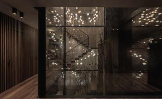 Mesmerizing staircase sculpture at the Vancouver House Penthouse