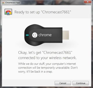 The Chromecast app