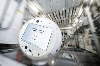 The CIMON 2 (Crew Interactive MObile companioN) robot is a new robotic companion for astronauts on the International Space Station.