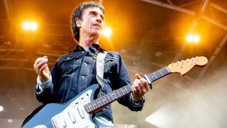 MANCHESTER, ENGLAND - JULY 09: Johnny Marr performs at Castlefield Bowl on July 09, 2026 in Manchester, England. (Photo by Shirlaine Forrest/WireImage)