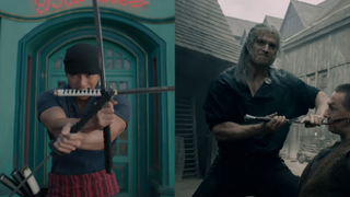 Zoro in One Piece and Geralt in The Witcher.