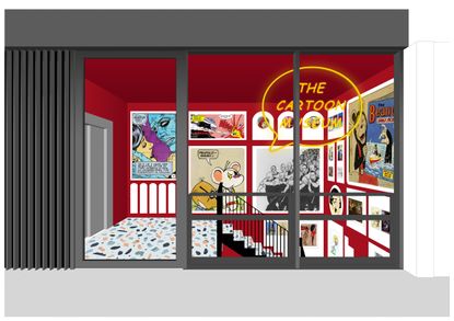 Sam Jacob Studio's deisgn for the facade of the Cartoon Museum