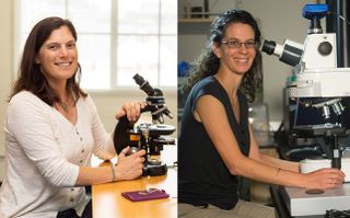 MacArthur Fellows and biologists Victoria Orphan (left) and Dianne Newman (right).