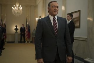 Kevin Spacey as Frank Underwood in House Of Cards