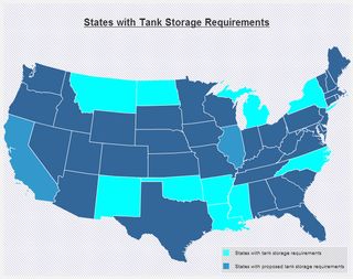 If proposed regulations are approved as drafted, California and Illinois will join 10 other states that require tank storage for wastewater.