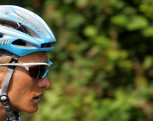 Alexandre Vinokourov (Astana) rides during stage 10