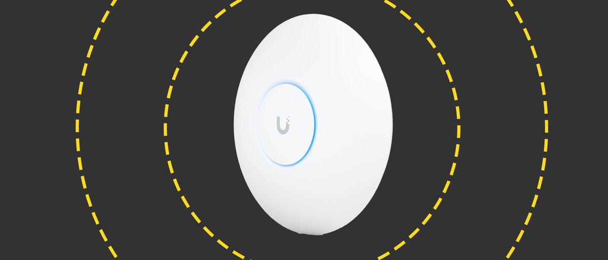 The Ubiquiti Networks Unifi U7 Pro on the ITPro background