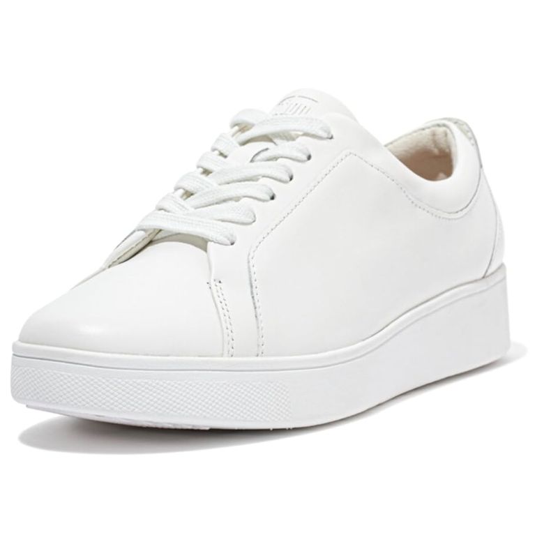 white leather trainers
