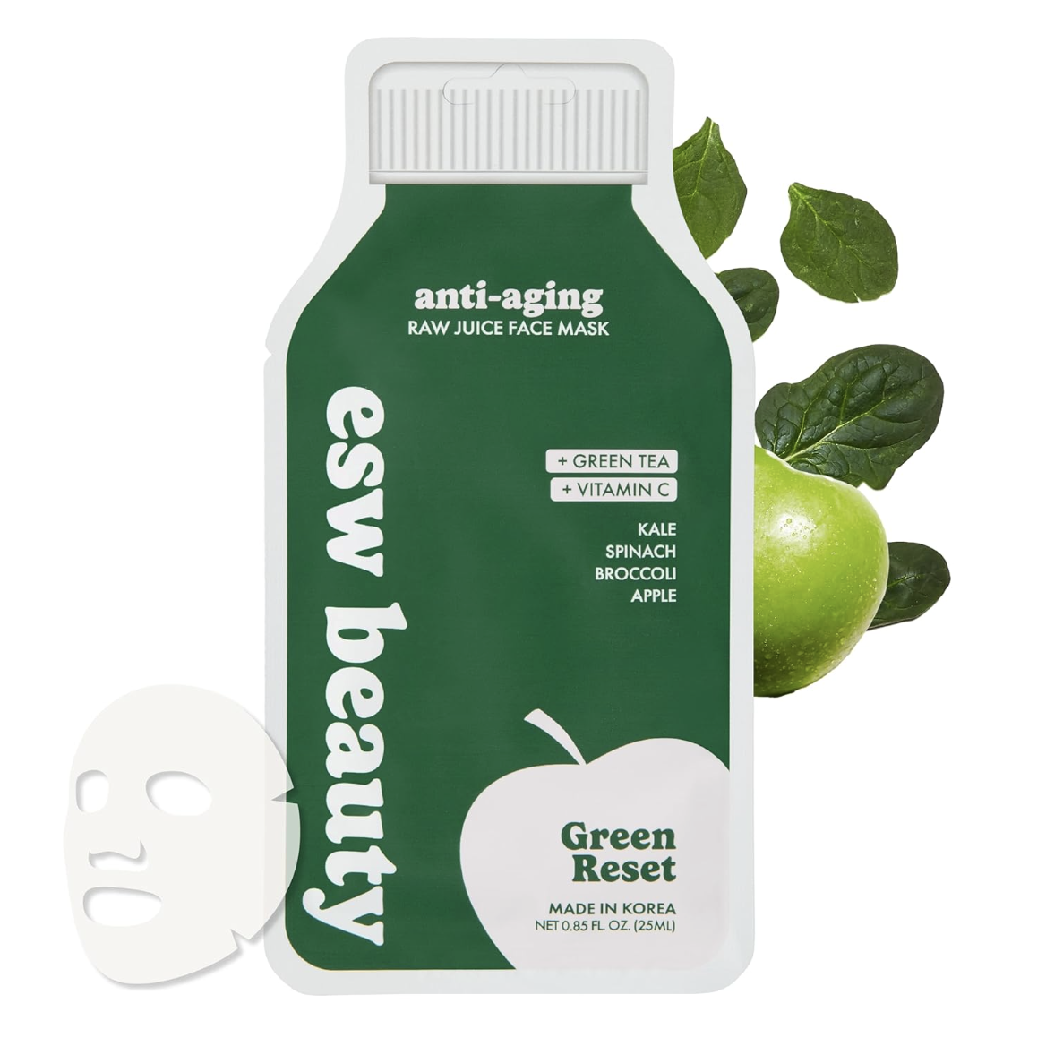 ESW Beauty, Green Reset - Anti-Aging Raw Juice Face Mask