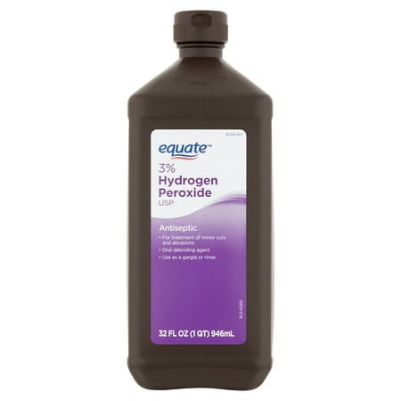 Equate 3% Hydrogen Peroxide Liquid Usp Antiseptic, 32 Fl Oz