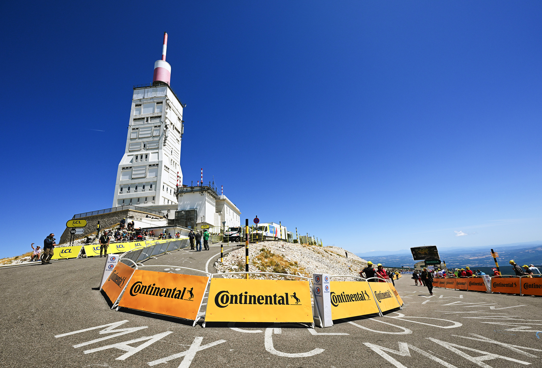 MONT VENTOUX, FRANCE - JULY 22: General view of Mont Ventoux during the 112th Tour de France 2025, Stage 16 a 171.5km stage from Montpellier to Mont Ventoux 1902m / #UCIWT / on July 22, 2025 in Mont Ventoux, France. (Photo by Tim de Waele/Getty Images)