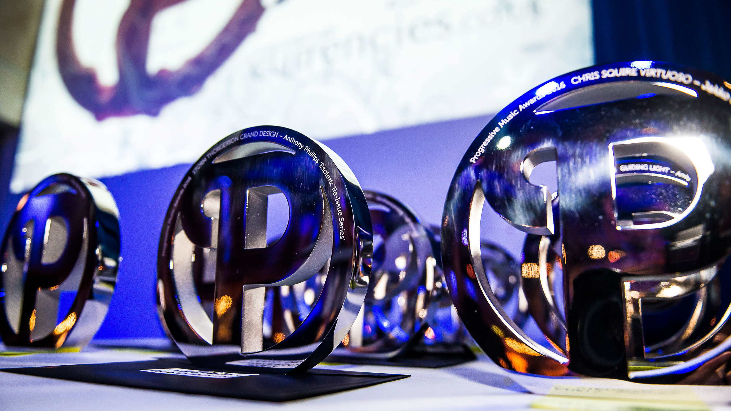 Selection of Prog Awards lined up on the table