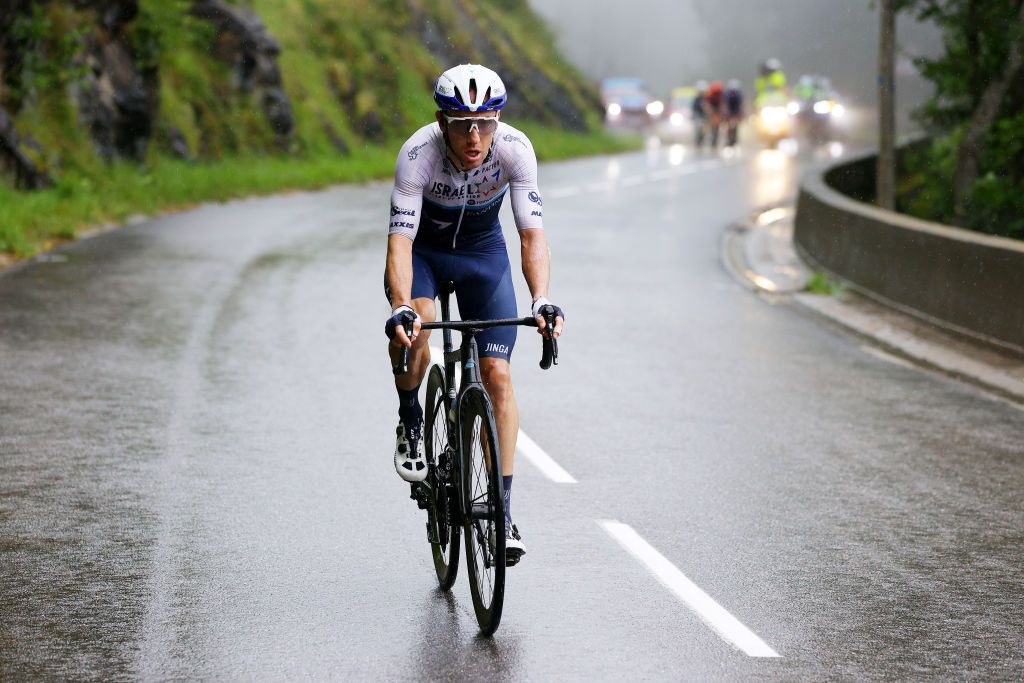 LE GRAND BORNAND FRANCE JULY 03 Michael Woods of Canada and Team Israel StartUp Nation in the Breakaway during the 108th Tour de France 2021 Stage 8 a 1508km stage from Oyonnax to Le GrandBornand LeTour TDF2021 on July 03 2021 in Le Grand Bornand France Photo by Tim de WaeleGetty Images