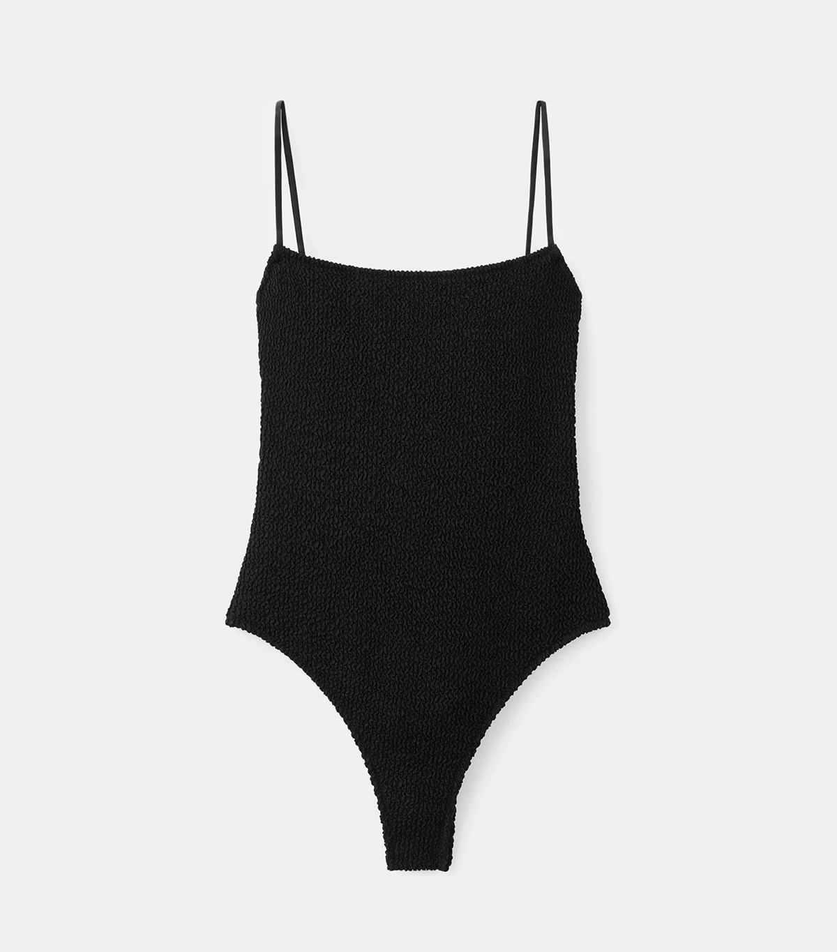 MANGO, Textured Swimsuit With Straps
