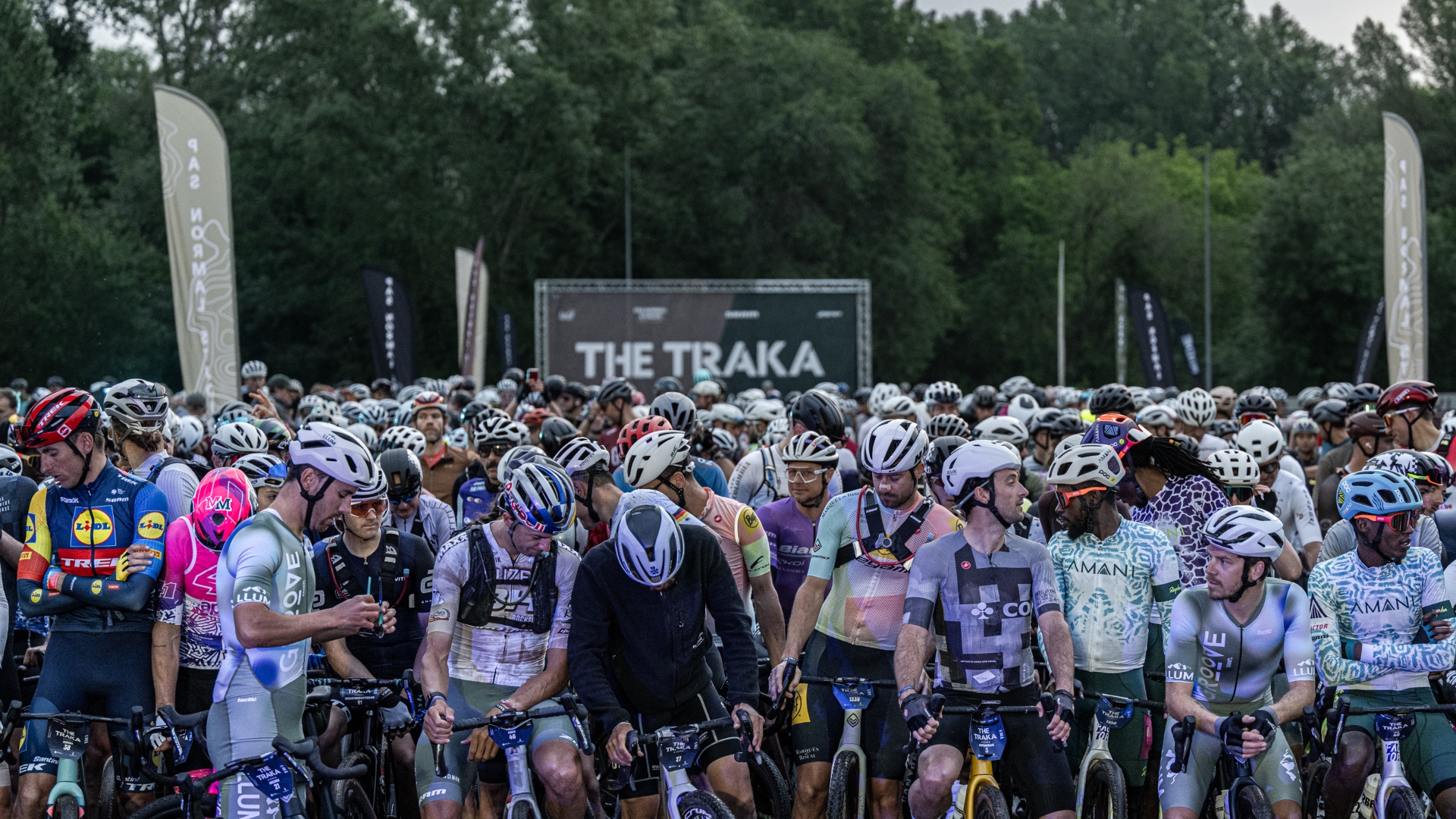 Scenes from the 2024 Traka gravel race in Girona, Spain