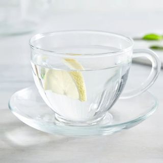 TWC White Teacup and Saucer