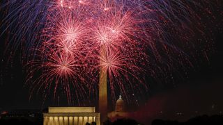 Fourth of July fireworks over Washington, D.C.