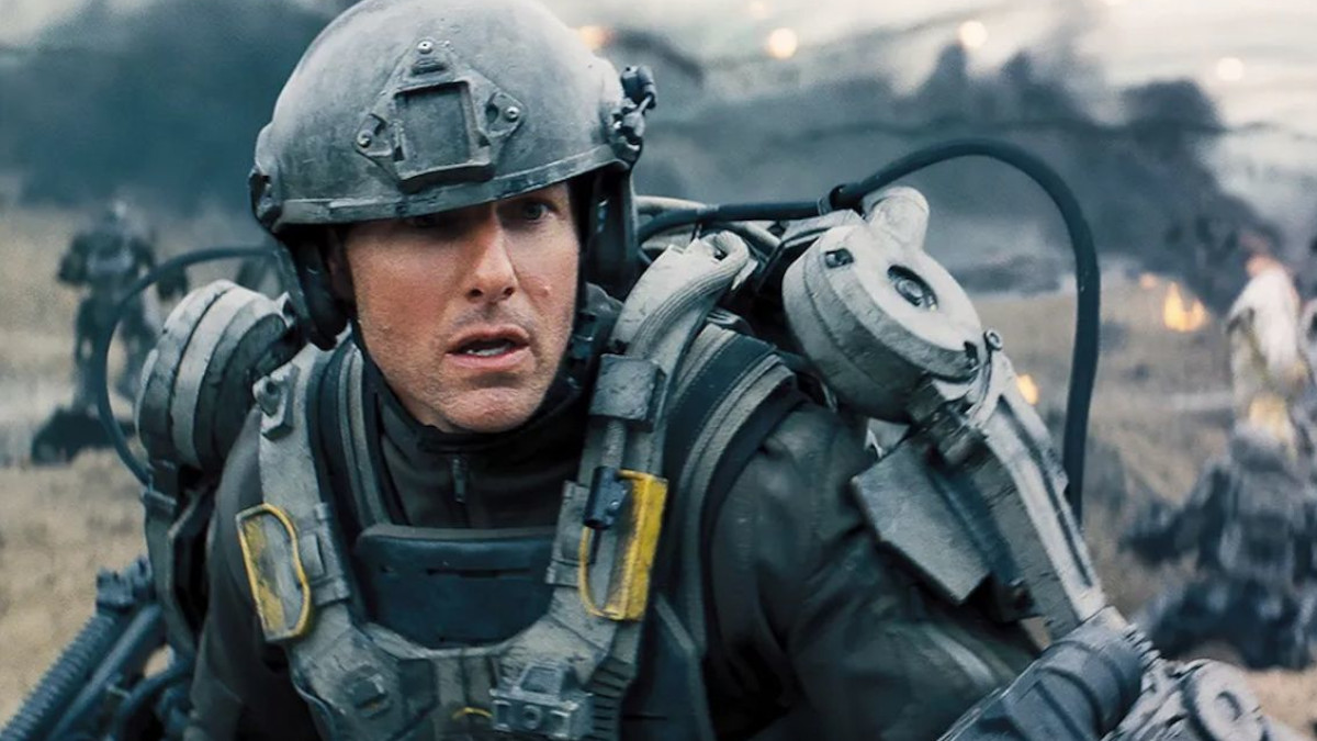 Tom Cruise in Edge of Tomorrow.