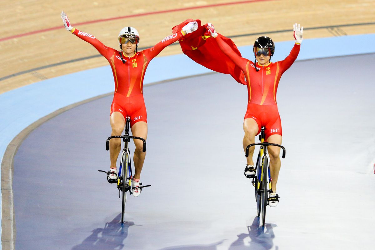 The Chinese duo of Tianshi Zhong and Lin Junhong contested the sprint final