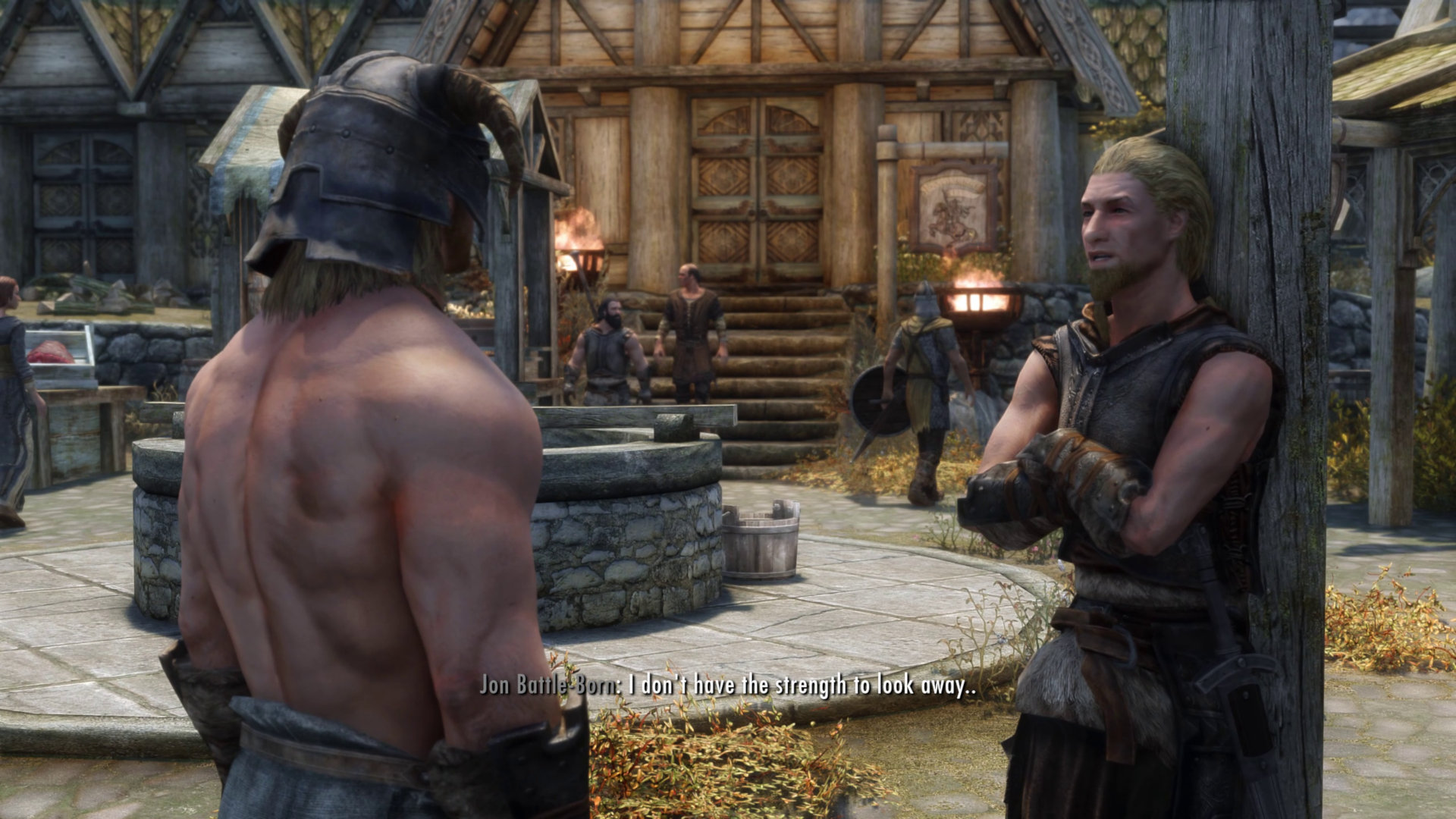  This Skyrim mod turns NPCs into adoring fans of the Dragonborn's abs 