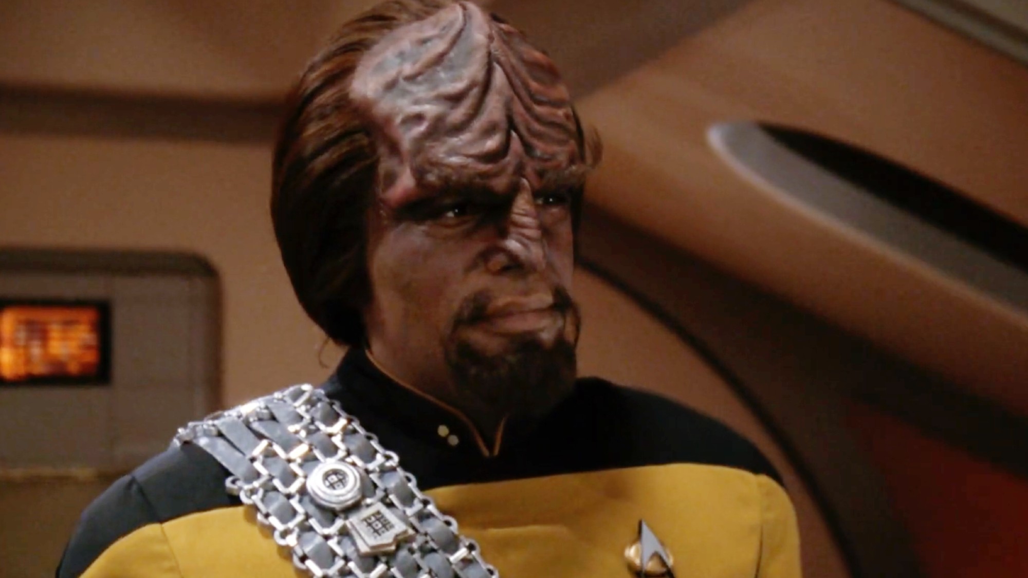 Michael Dorn as Worf in Star Trek: TNG