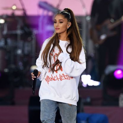Ariana Grande during the One Love Manchester Benefit Concert
