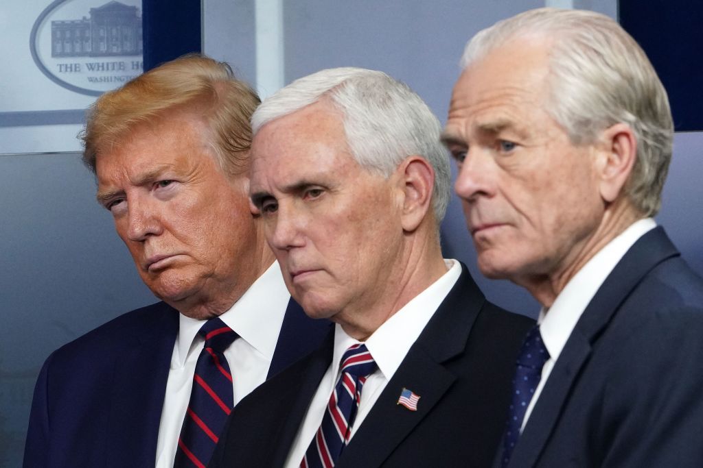 Trump, Pence, Peter Navarro