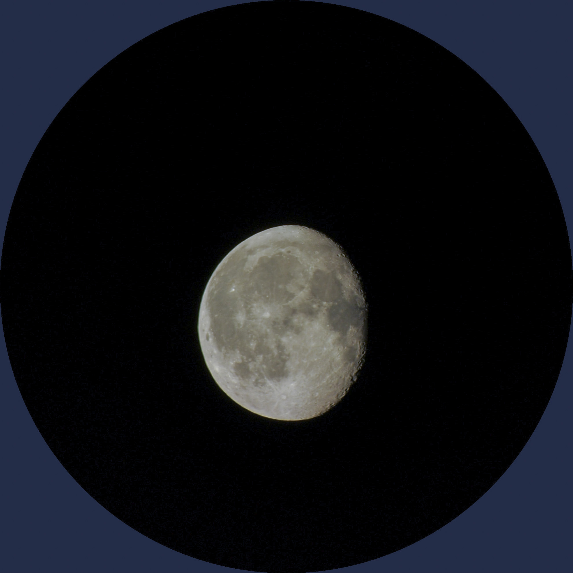 Closeup photo of the full moon taken with the Vaonis Hestia telescope paired with Google Pixel 6