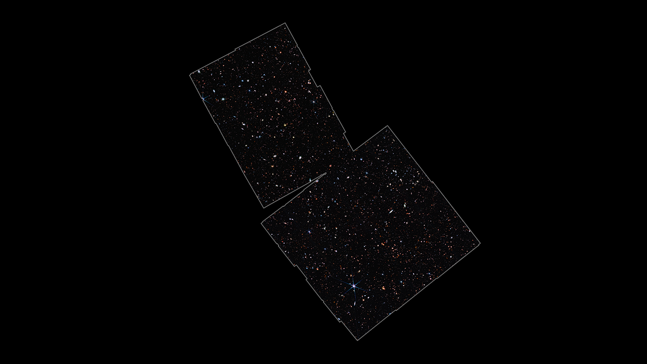 The region of the sky studied by the James Webb Space Telescope Advanced Deep Extragalactic Survey (JADES).