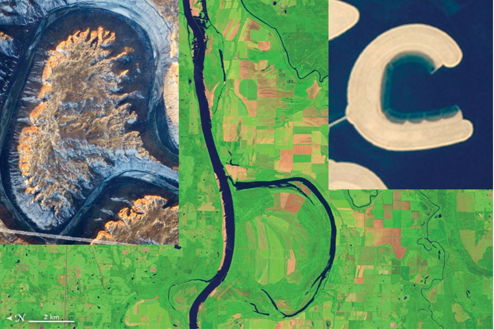 satellite images of alphabet