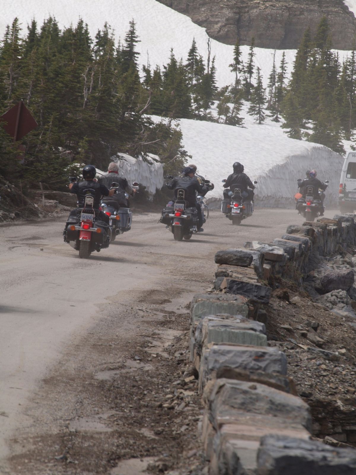 The 'Going To The Sun Road'.