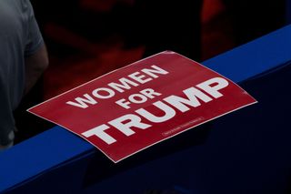 Women for Trump placard
