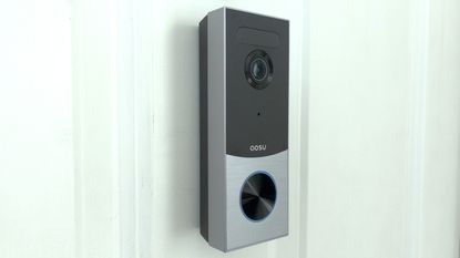 Aosu Video Doorbell R1 Ultra installed on door