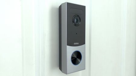 Aosu Video Doorbell R1 Ultra installed on door