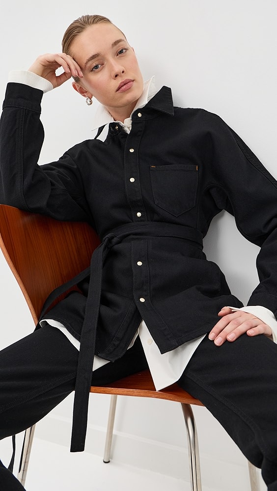 Ossou Cinch Button Down Shirt