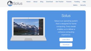 Website screenshot from Solus (November 2024)