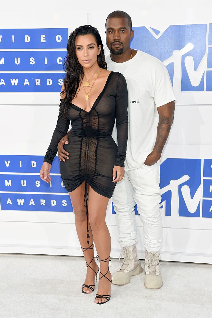 Kim Kardashian and Kanye West.