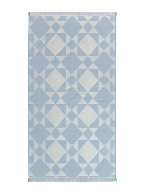 Block Quilt Textured Oversized Beach Towel 