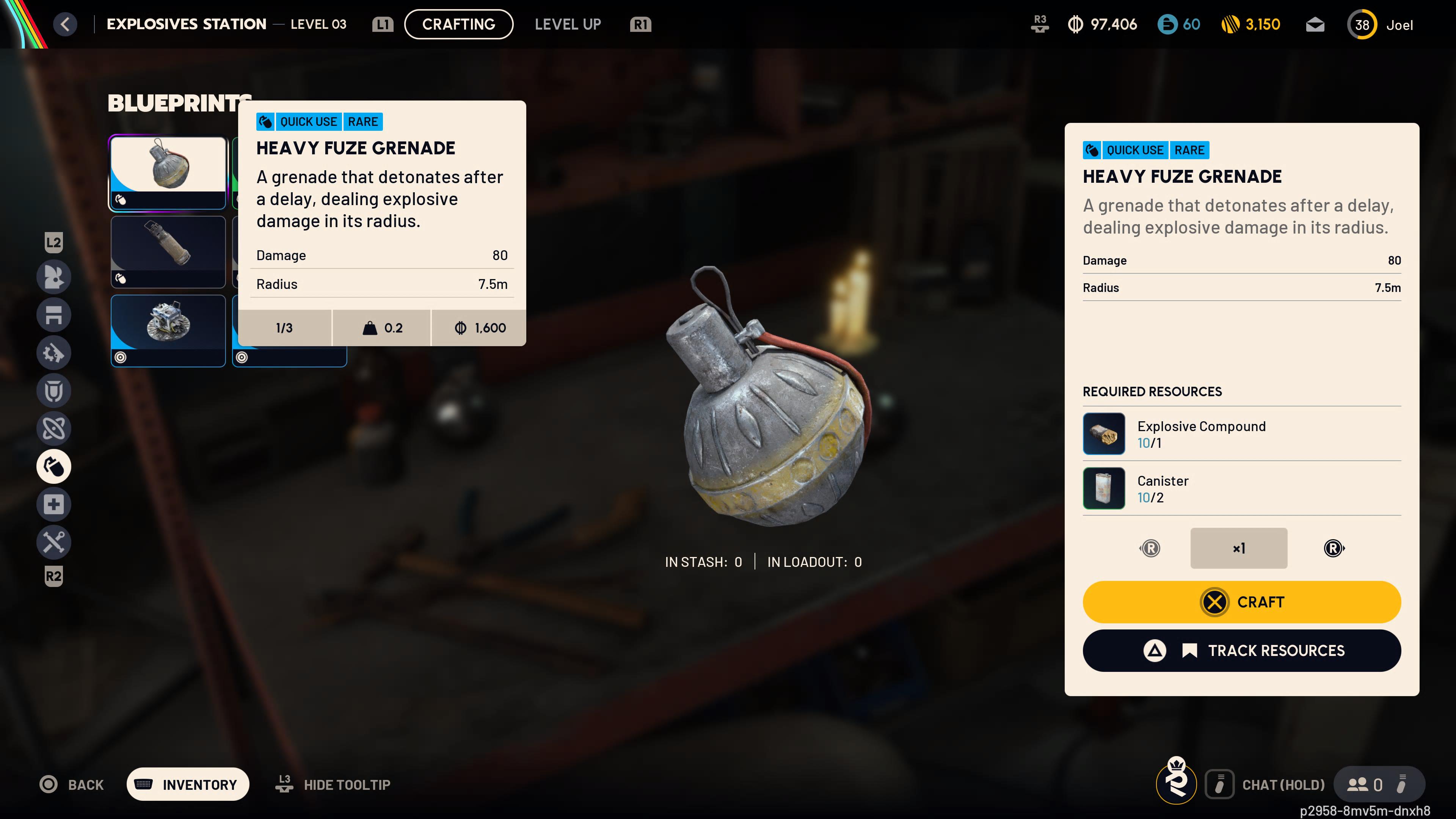 The Heavy Fuze Grenade in Arc Raiders