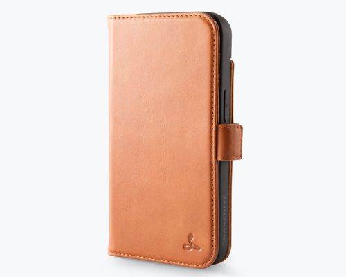iphone 17e / 16e - Metro Leather Wallet Phone Case - Rich Tan